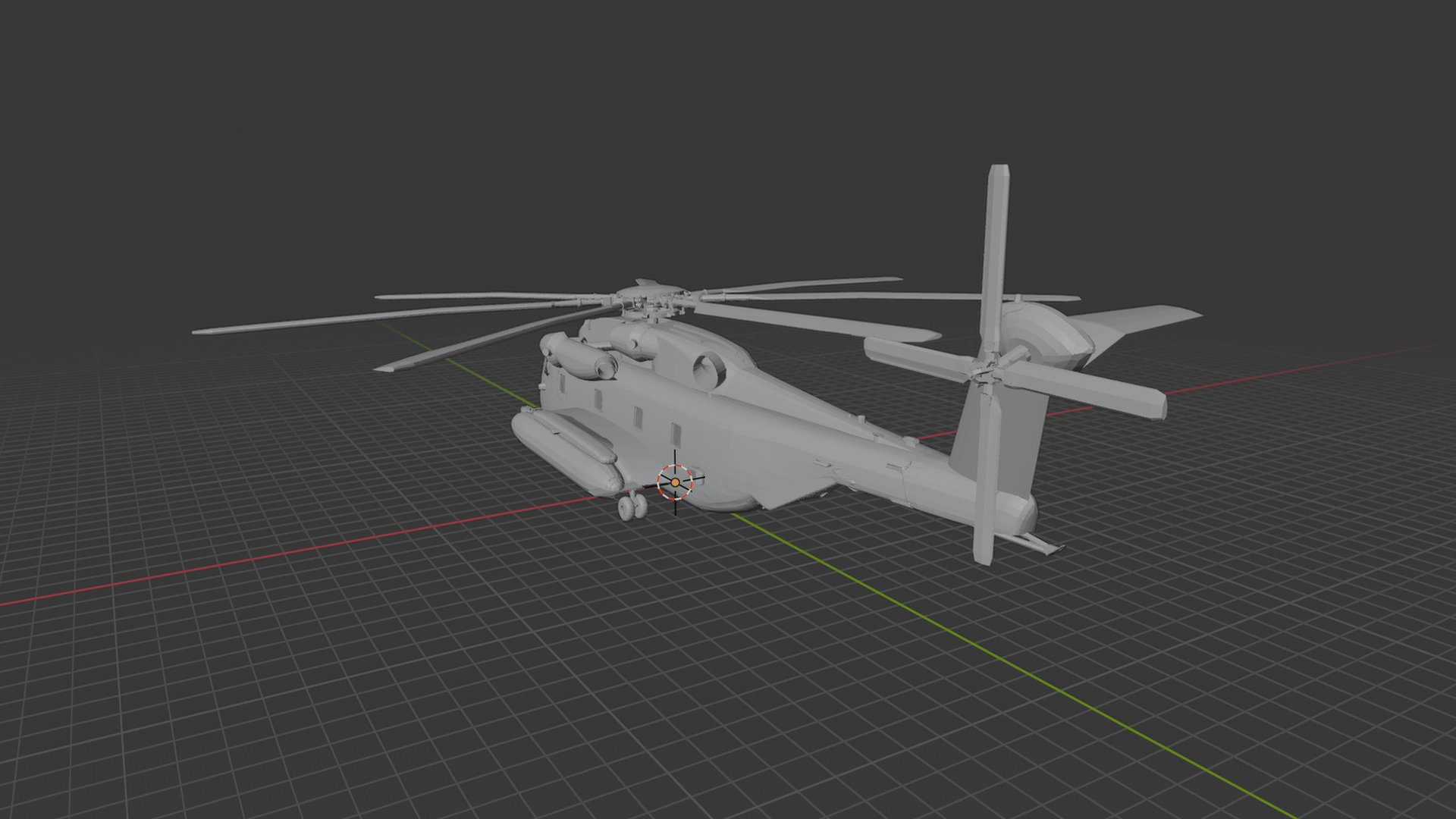 Sikorsky CH-53E Super Stallion USMC STL 3D Print Model