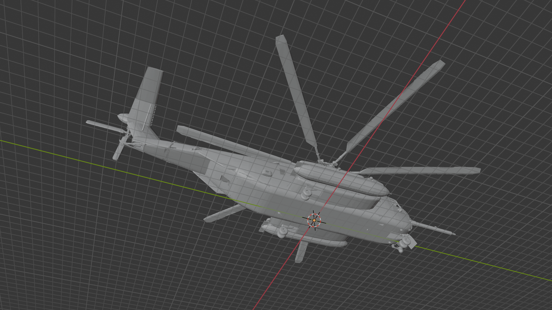 Sikorsky CH-53E Super Stallion USMC STL 3D Print Model