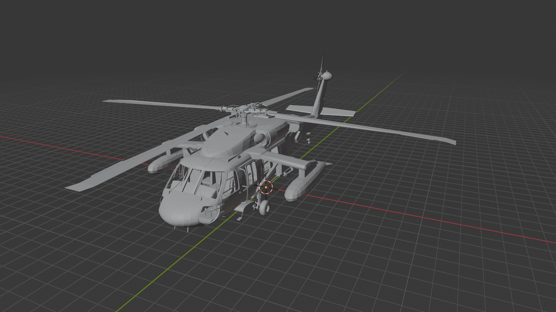 Sikorsky UH-60M Black Hawk Helicopter STL 3D Print Model