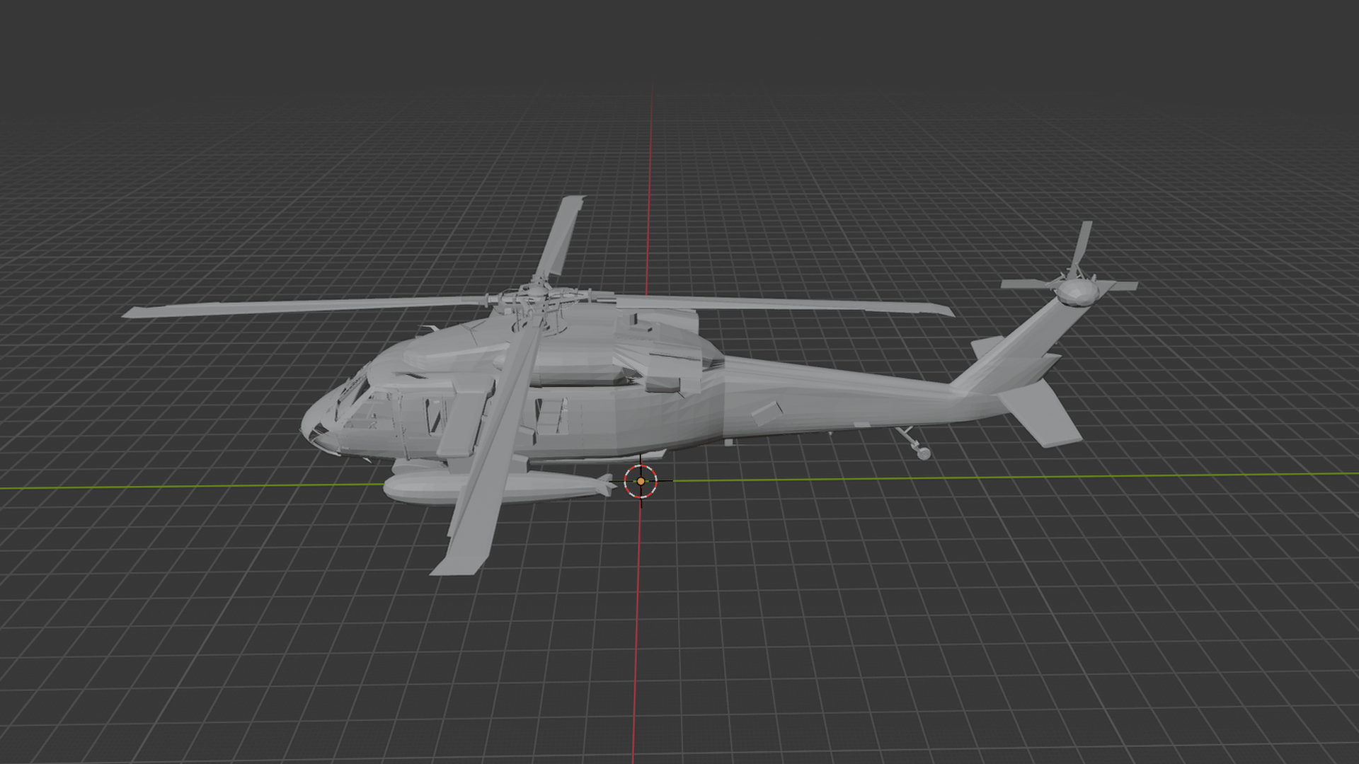 Sikorsky UH-60M Black Hawk Helicopter STL 3D Print Model