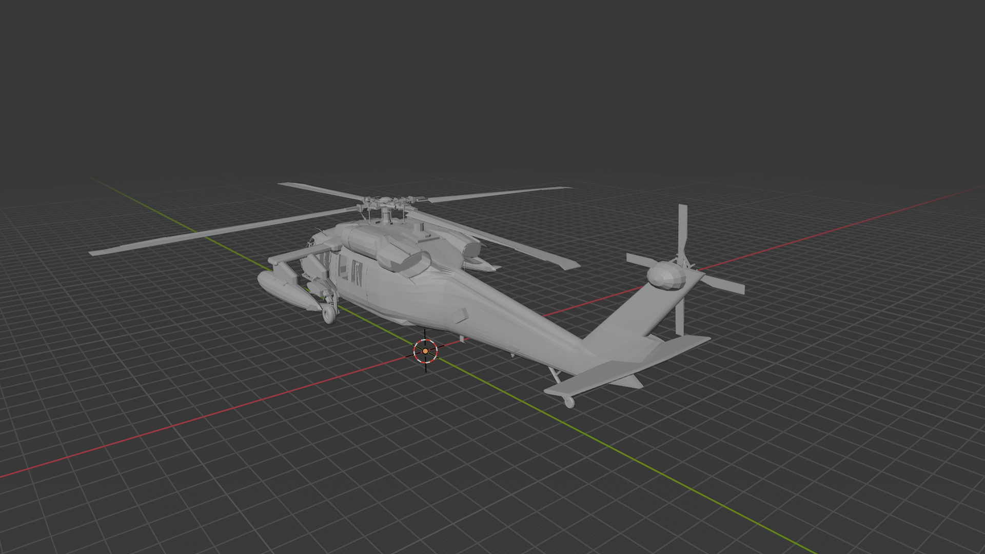 Sikorsky UH-60M Black Hawk Helicopter STL 3D Print Model