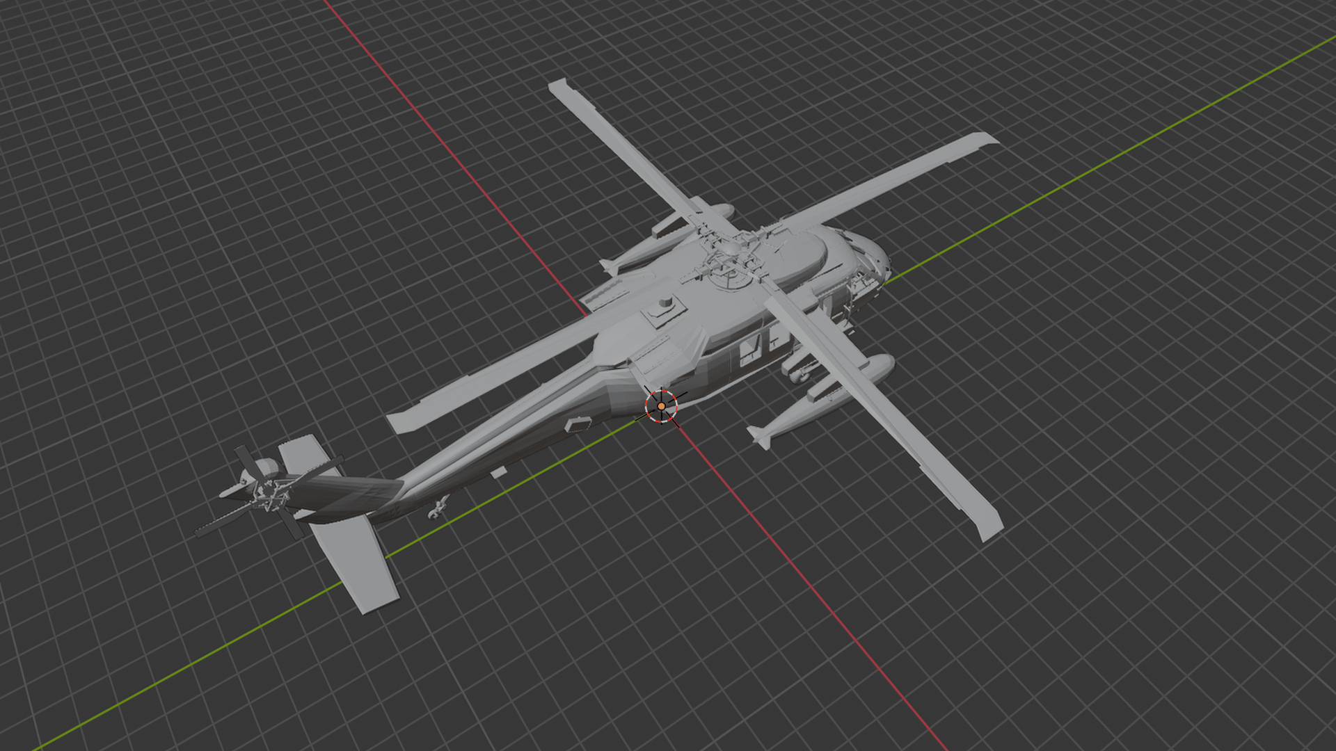 Sikorsky UH-60M Black Hawk Helicopter STL 3D Print Model