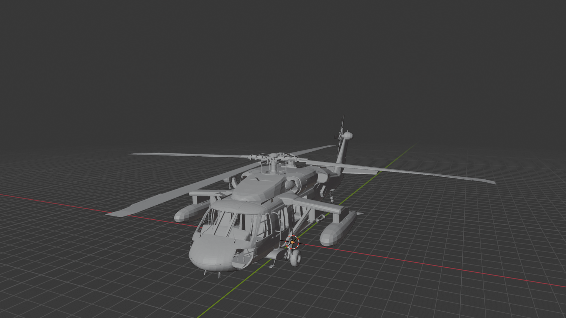 Sikorsky UH-60M Black Hawk Helicopter STL 3D Print Model