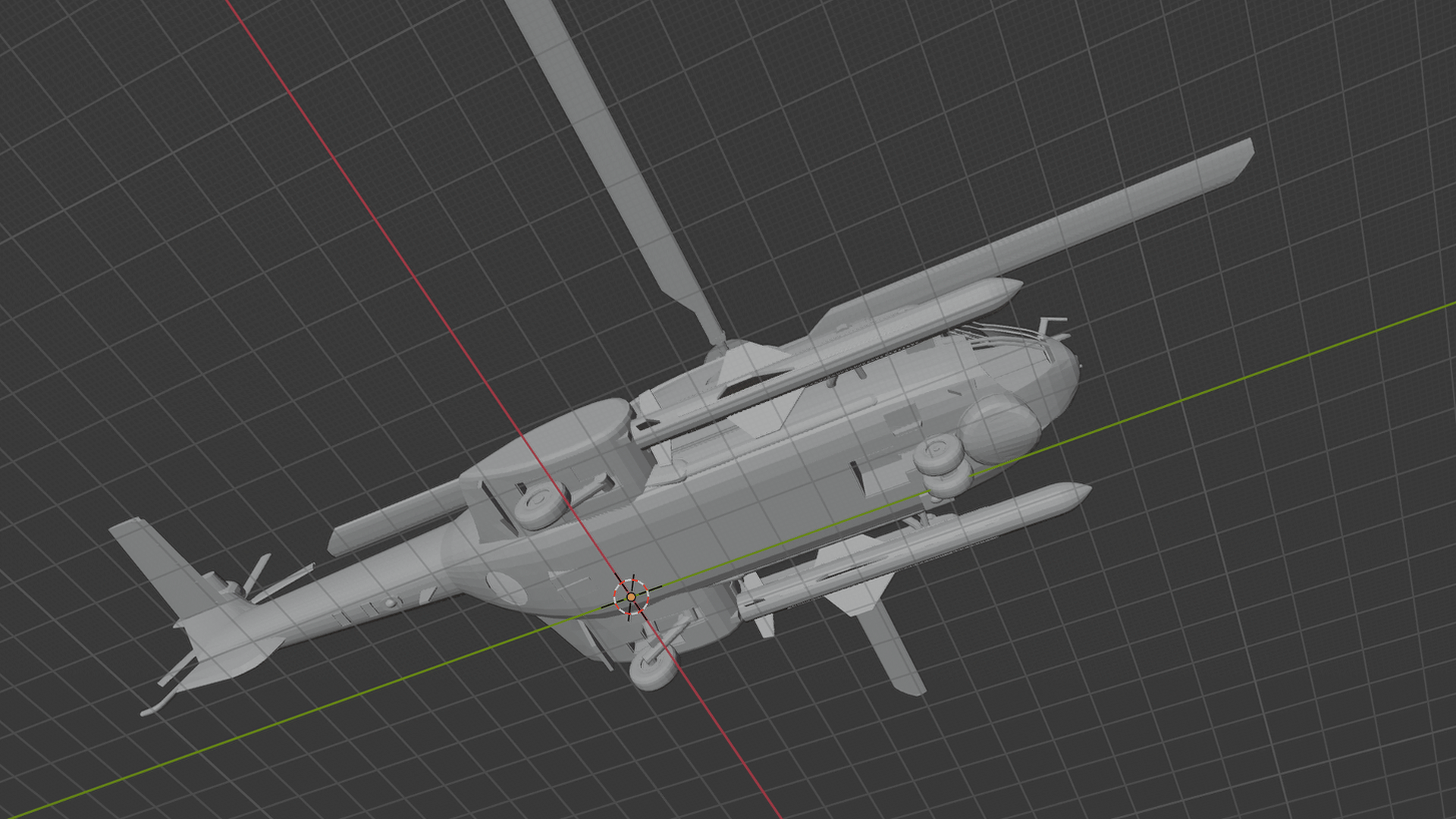 Airbus AS332B Super Puma Helicopter STL 3D Print Model