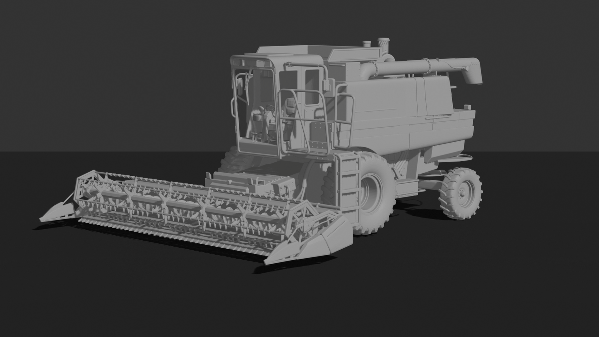 Case IH 1660 Axial-Flow Combine Harvester STL 3D Print Model