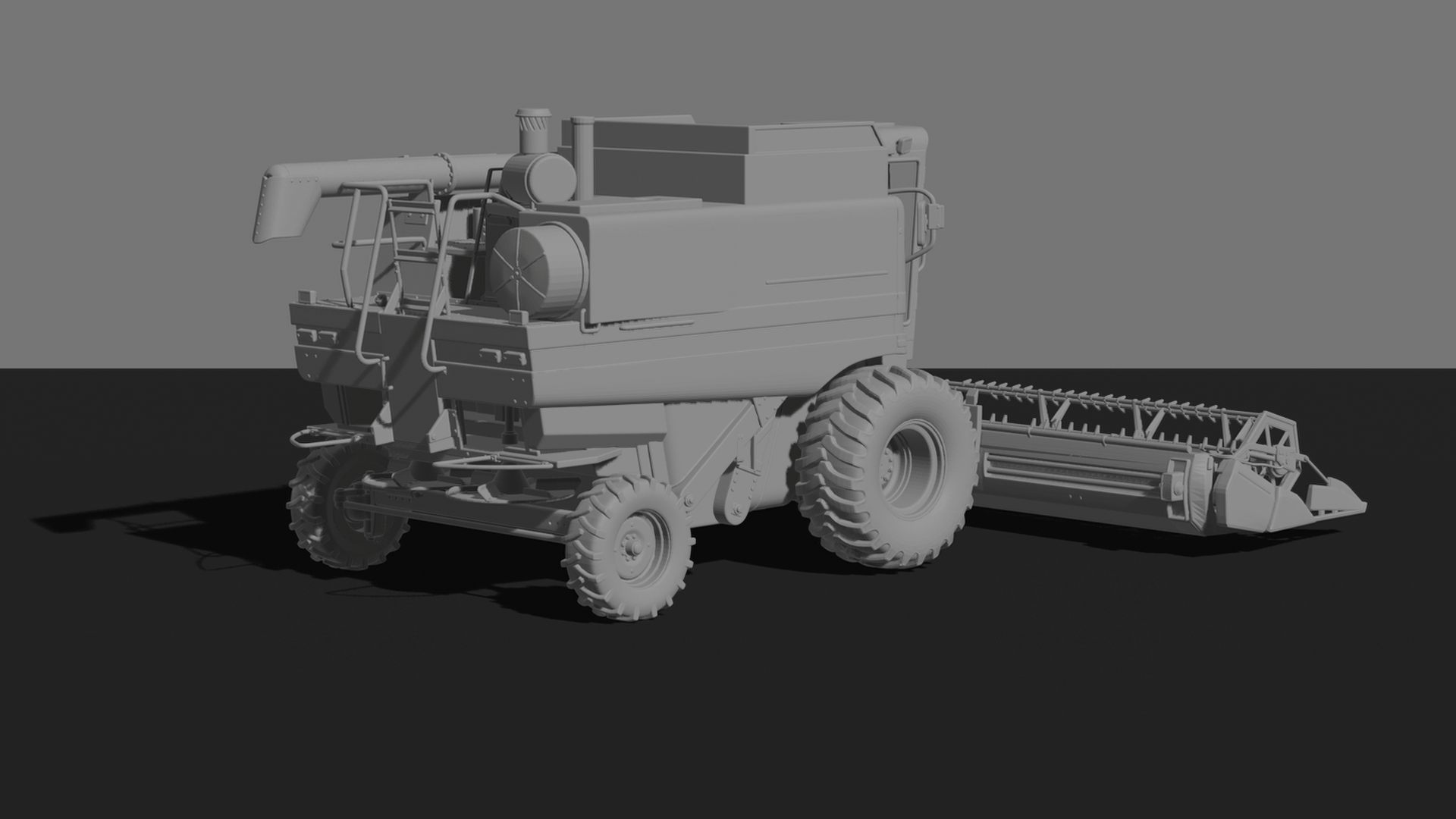 Case IH 1660 Axial-Flow Combine Harvester STL 3D Print Model
