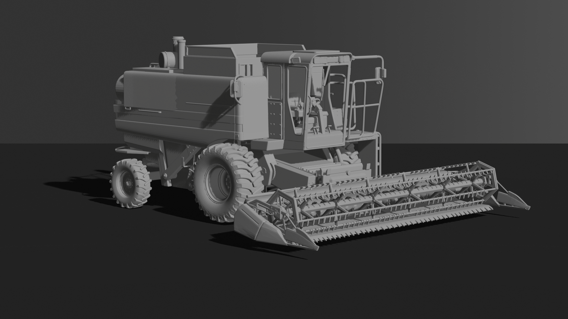 Case IH 1660 Axial-Flow Combine Harvester STL 3D Print Model