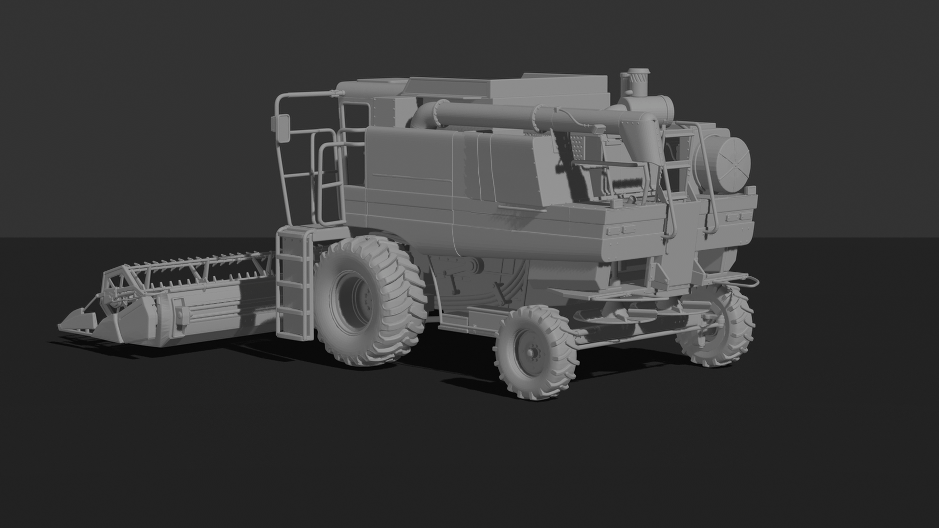 Case IH 1660 Axial-Flow Combine Harvester STL 3D Print Model