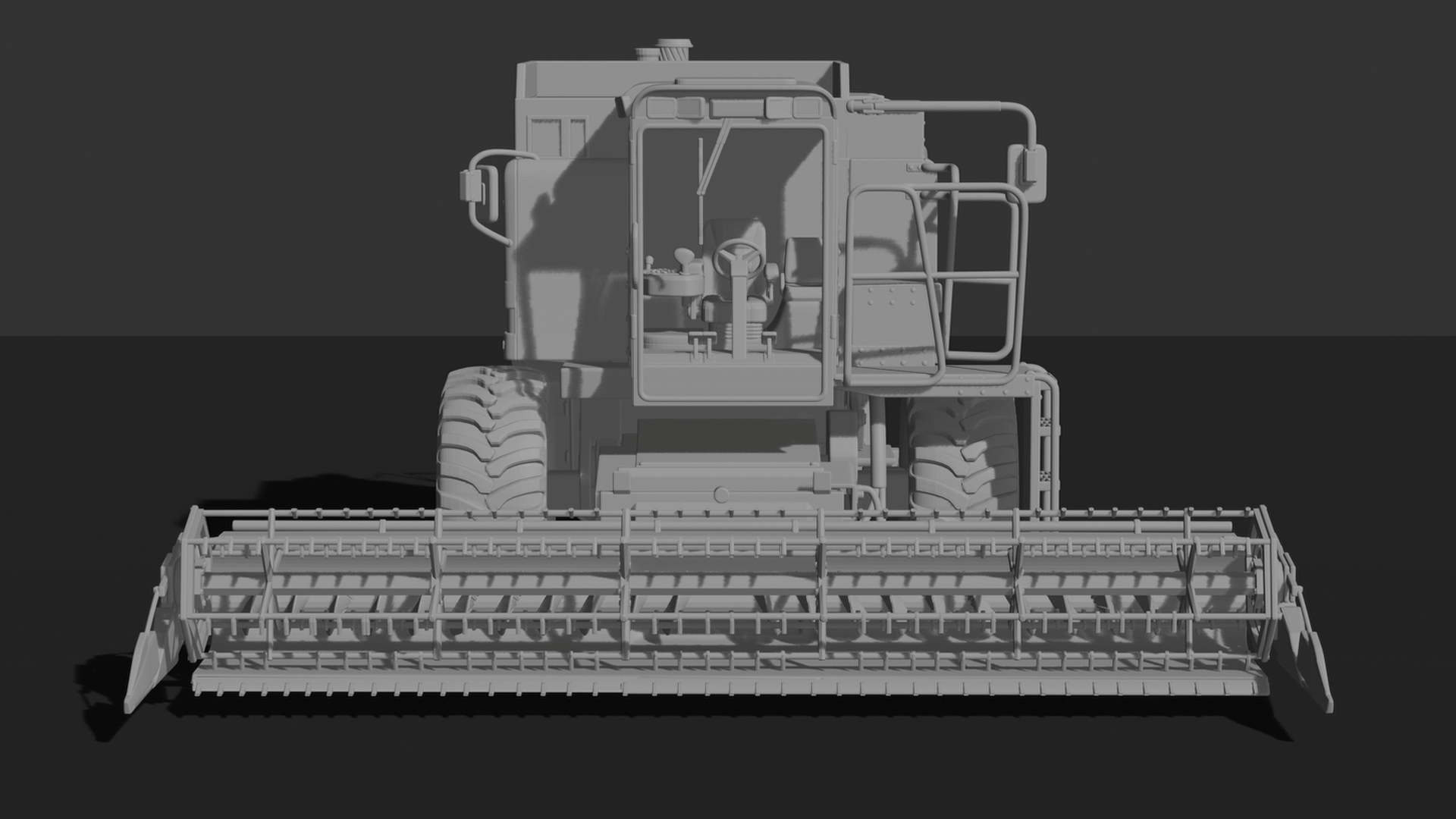 Case IH 1660 Axial-Flow Combine Harvester STL 3D Print Model