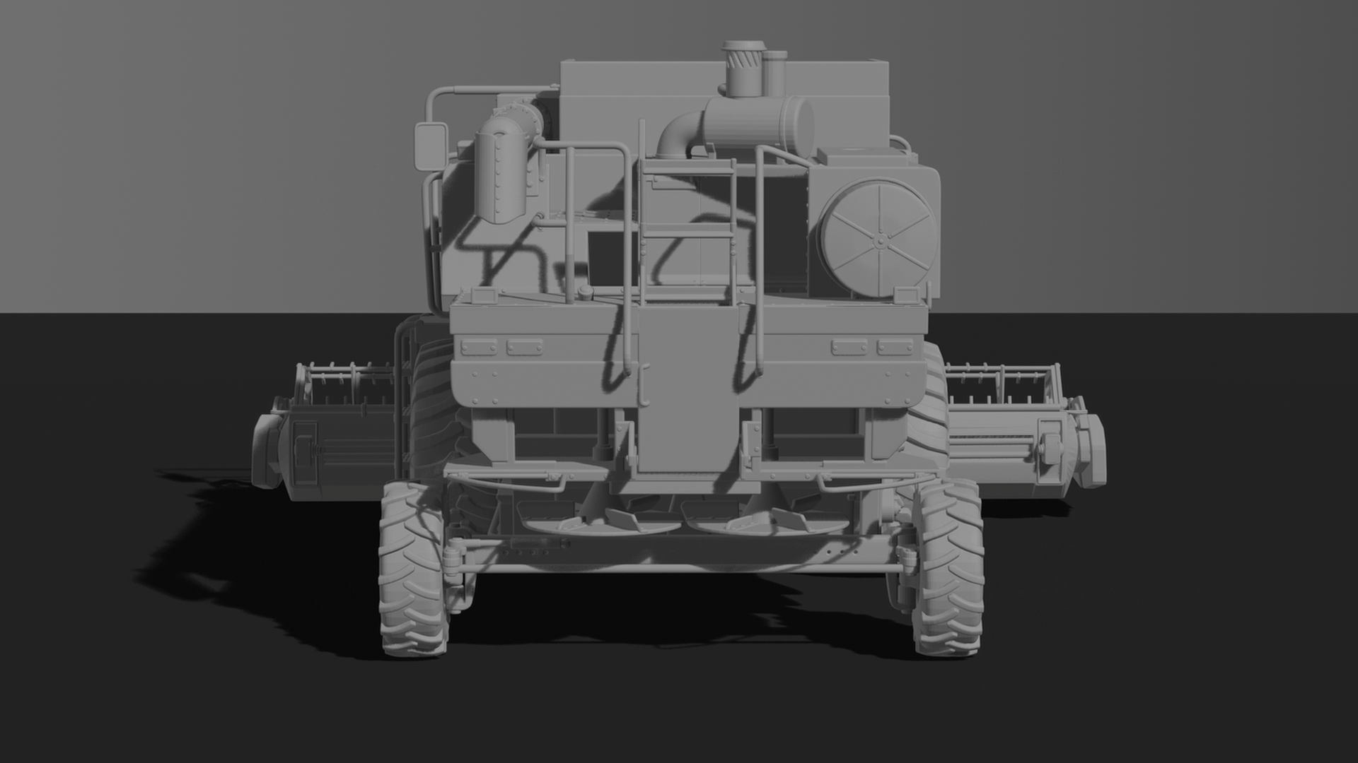 Case IH 1660 Axial-Flow Combine Harvester STL 3D Print Model