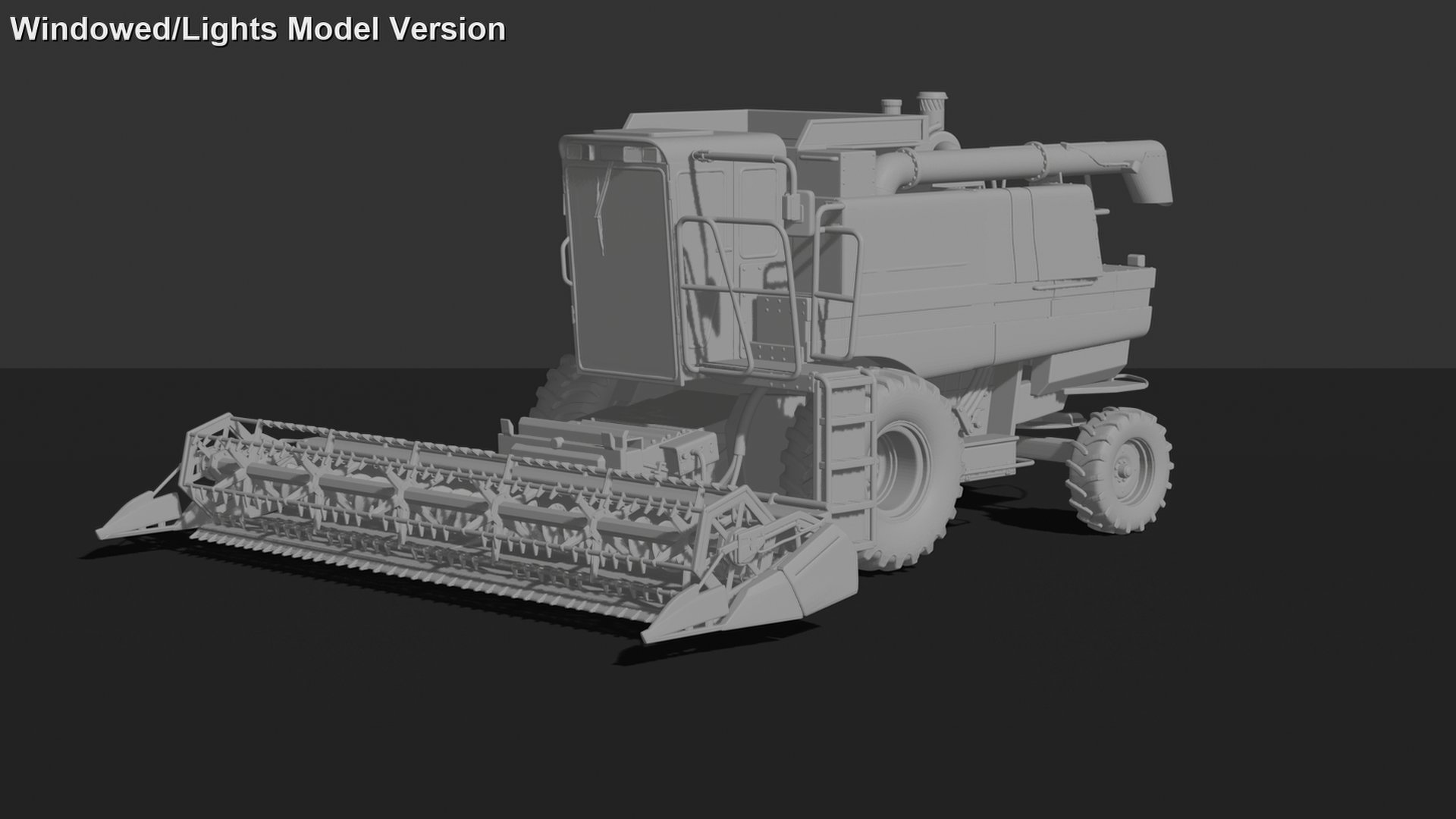 Case IH 1660 Axial-Flow Combine Harvester STL 3D Print Model