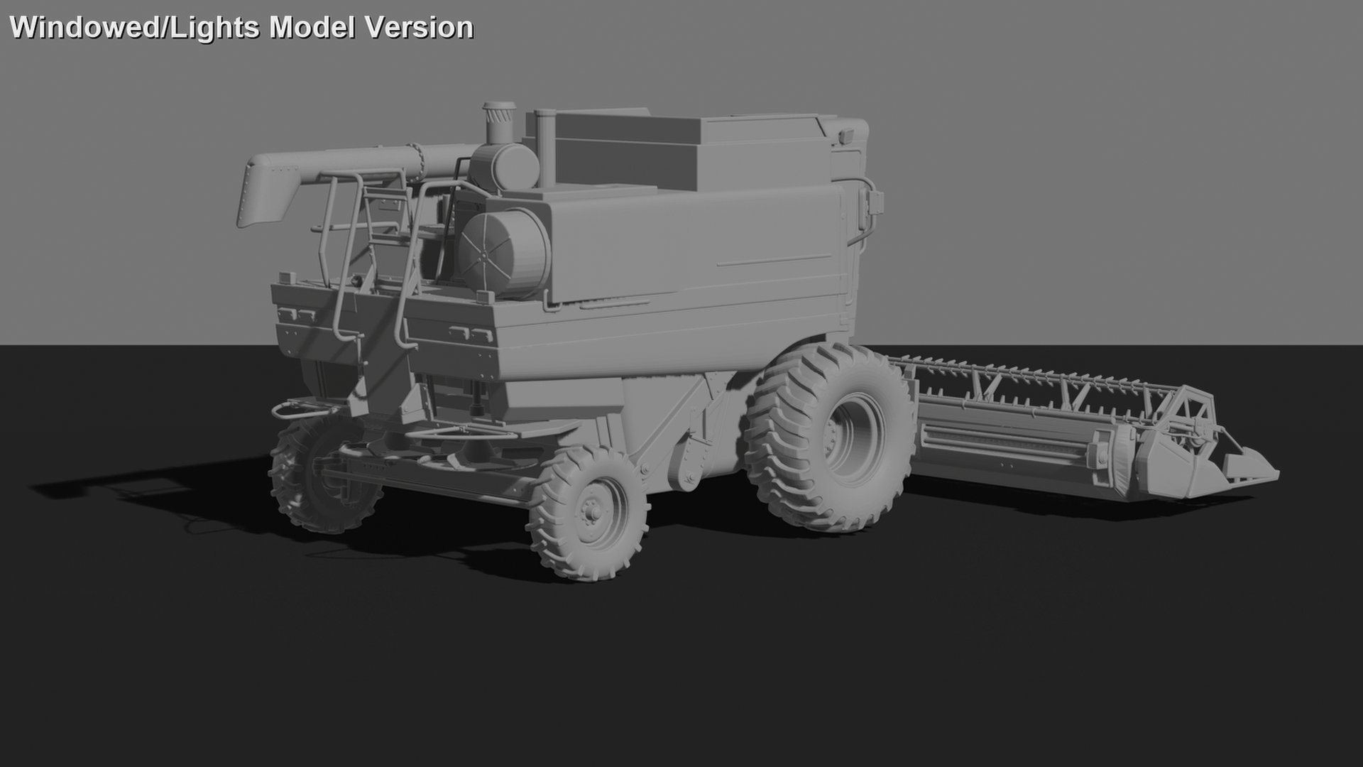 Case IH 1660 Axial-Flow Combine Harvester STL 3D Print Model
