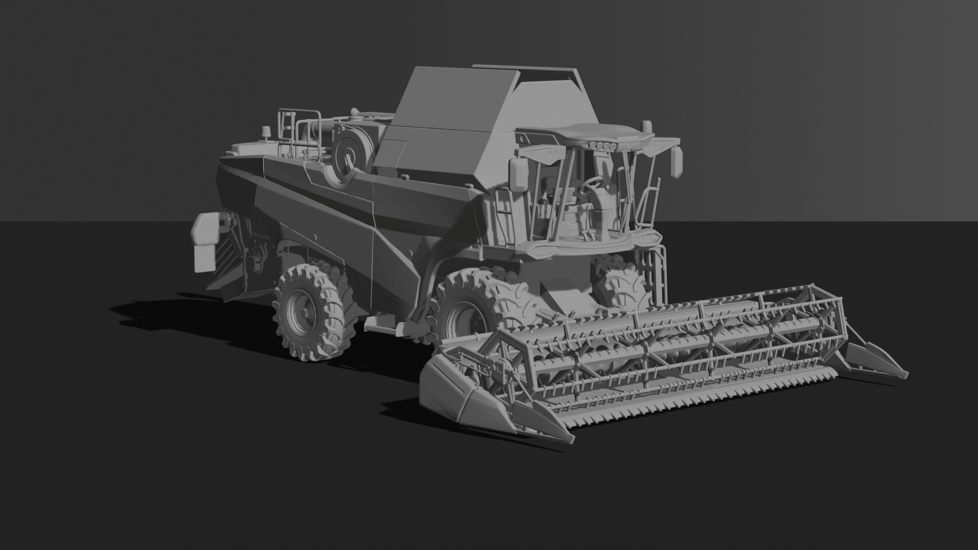 Case IH 7140 Axial-Flow Combine Harvester STL 3D Print Model