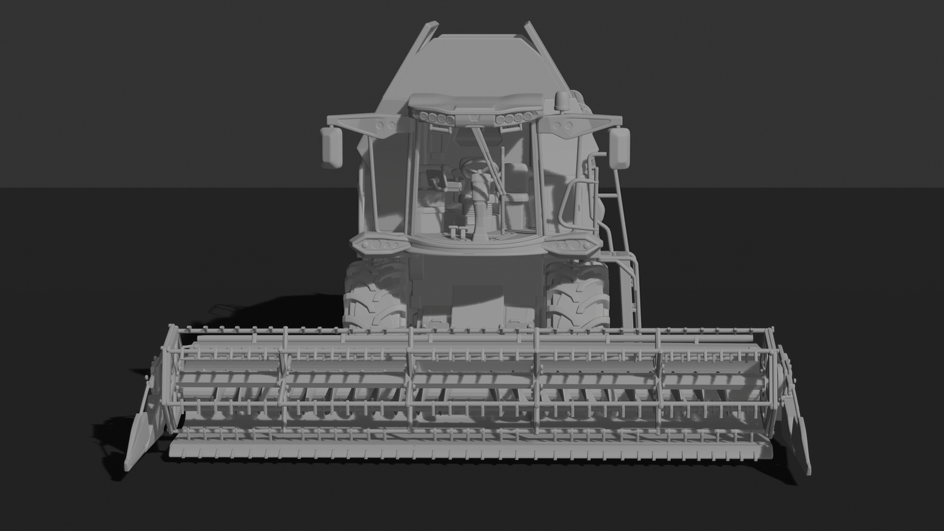Case IH 7140 Axial-Flow Combine Harvester STL 3D Print Model