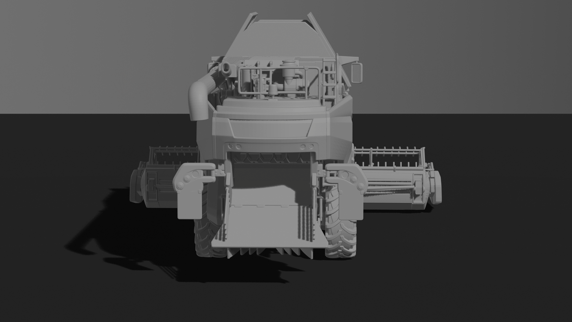 Case IH 7140 Axial-Flow Combine Harvester STL 3D Print Model