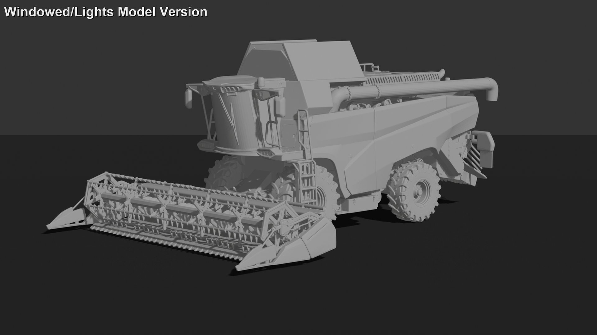 Case IH 7140 Axial-Flow Combine Harvester STL 3D Print Model