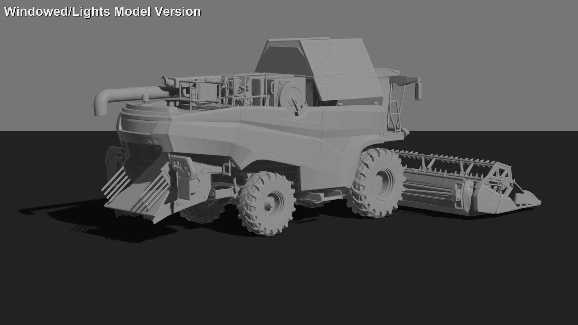 Case IH 7140 Axial-Flow Combine Harvester STL 3D Print Model