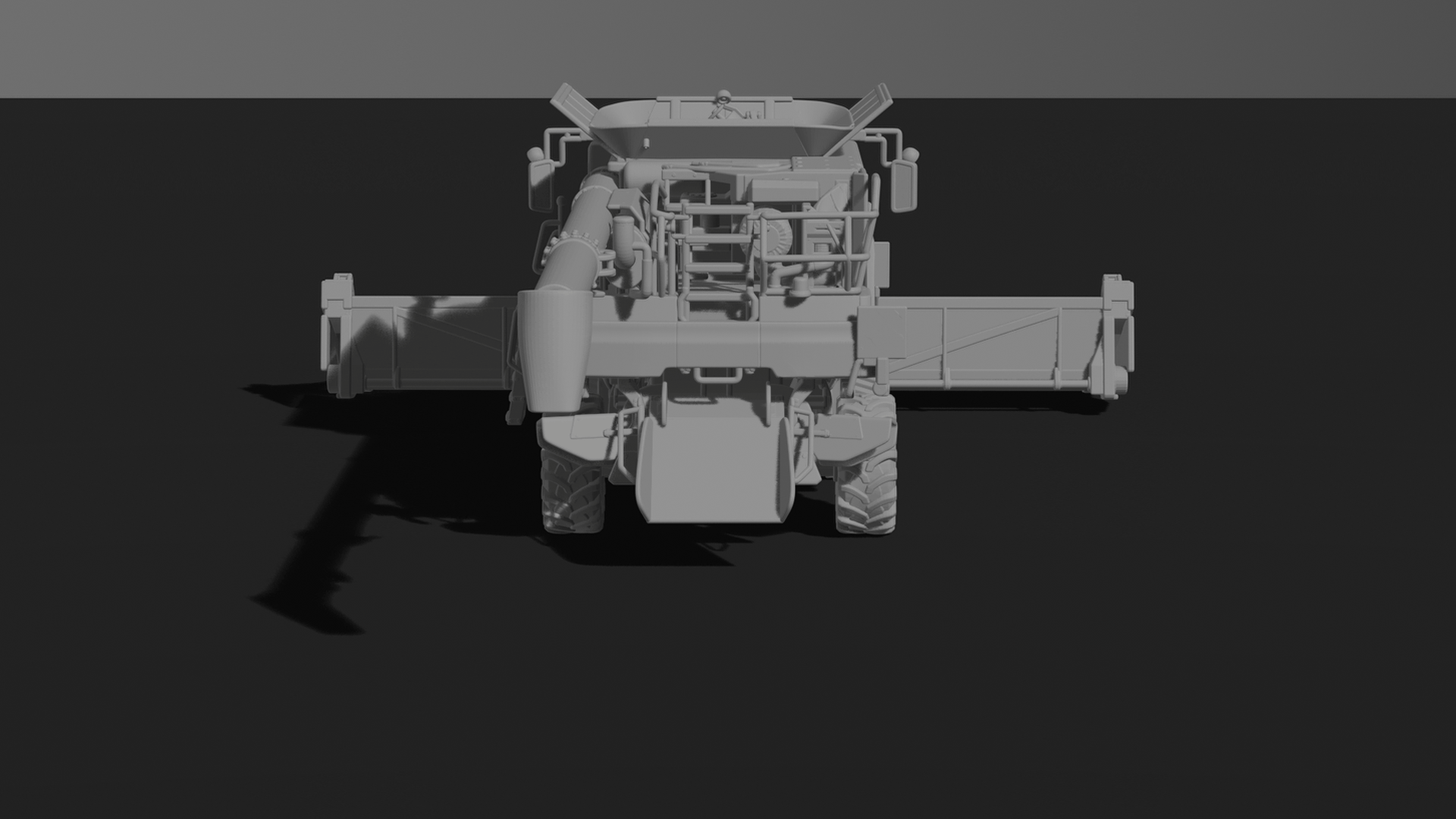 Case IH 8250 Axial-Flow Combine Harvester STL 3D Print Model