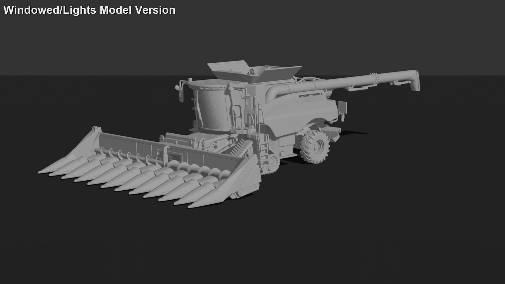 Case IH 8250 Axial-Flow Combine Harvester STL 3D Print Model