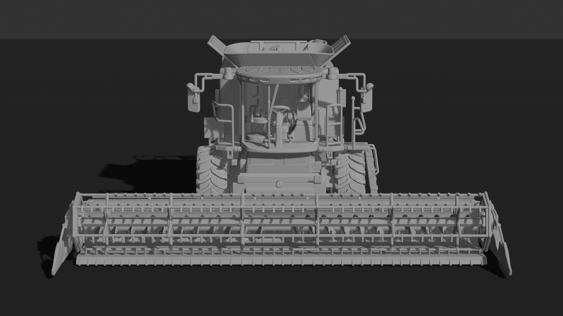 Case IH Axial-Flow 9240 Combine Harvester STL 3D Print Model