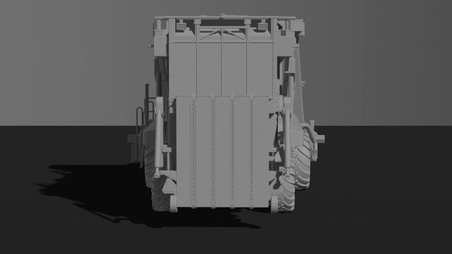 Case IH Austoft 9000 Sugarcane Harvester STL 3D Print Model