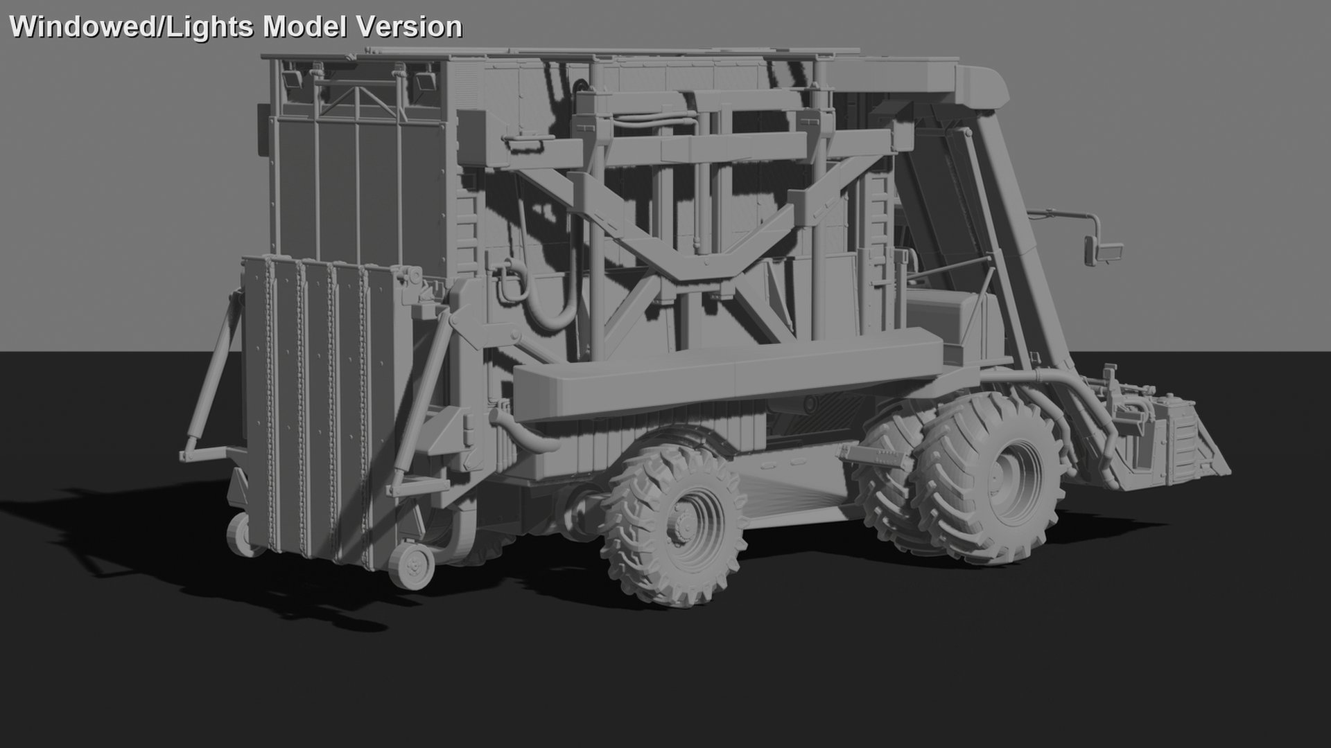 Case IH Austoft 9000 Sugarcane Harvester STL 3D Print Model