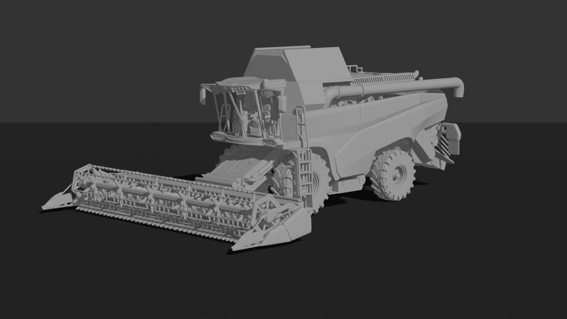 Case IH Axial-Flow 240 Combine Harvester STL 3D Print Model