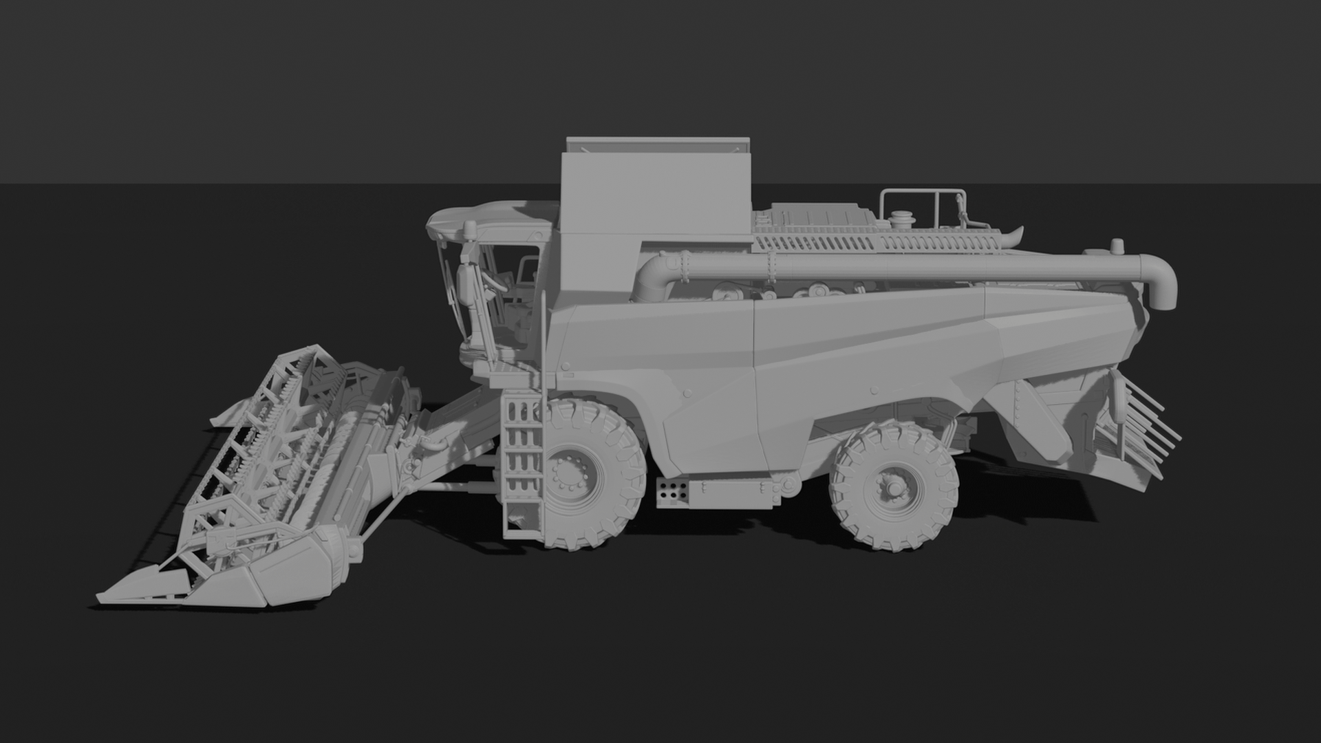 Case IH Axial-Flow 240 Combine Harvester STL 3D Print Model