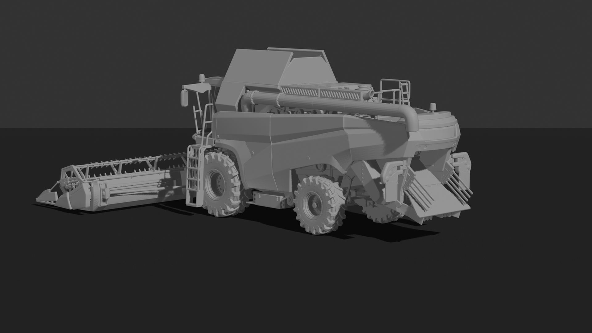 Case IH Axial-Flow 240 Combine Harvester STL 3D Print Model