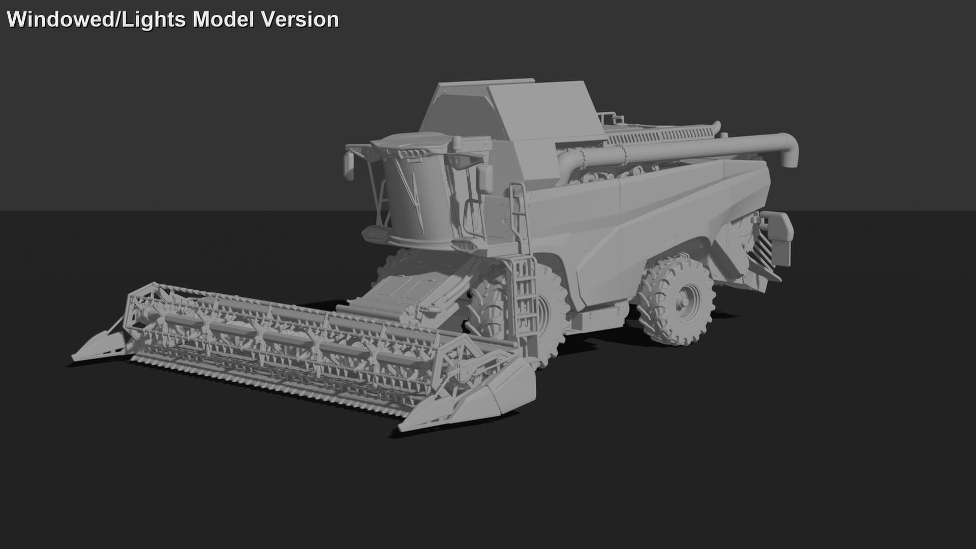 Case IH Axial-Flow 240 Combine Harvester STL 3D Print Model