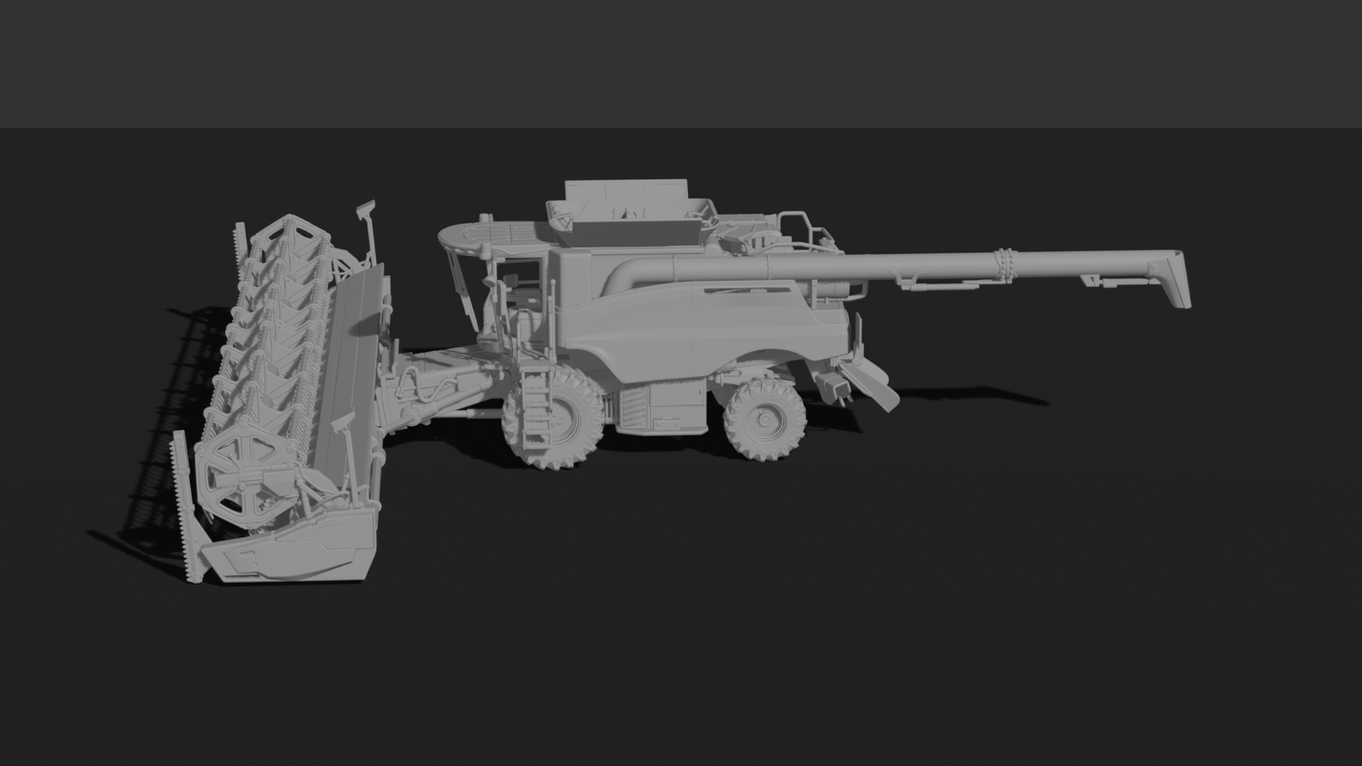 Case IH Axial-Flow 250 Series Combine STL 3D Print Model