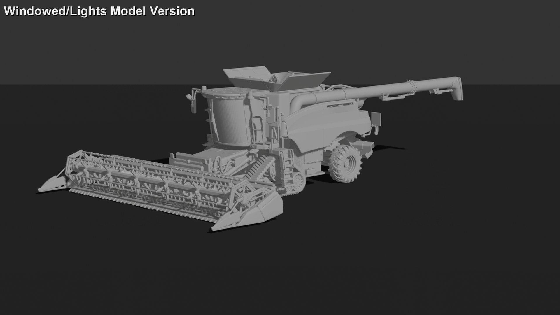 Case IH Axial-Flow 250 Combine V2 STL 3D Print Model