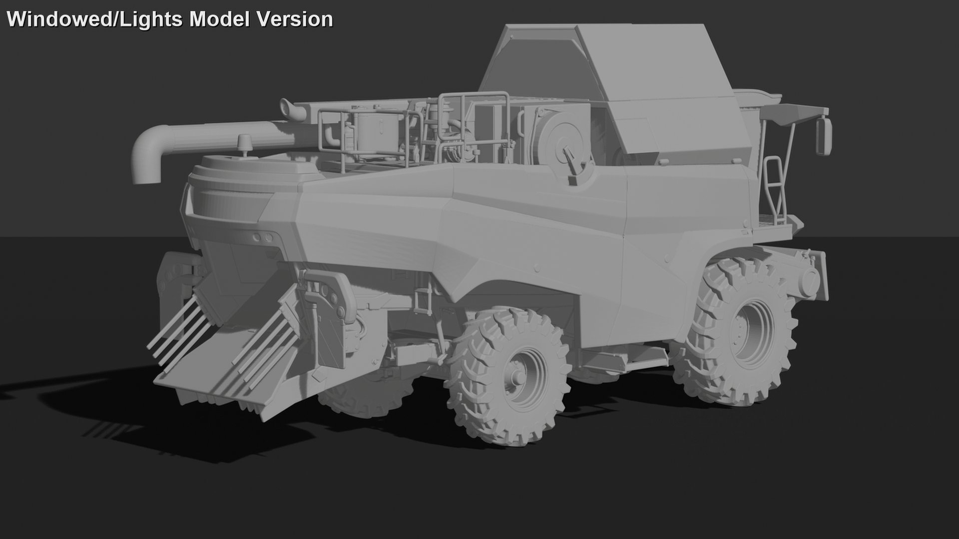 Case IH Axial-Flow 250 Combine Harvester STL 3D Print Model
