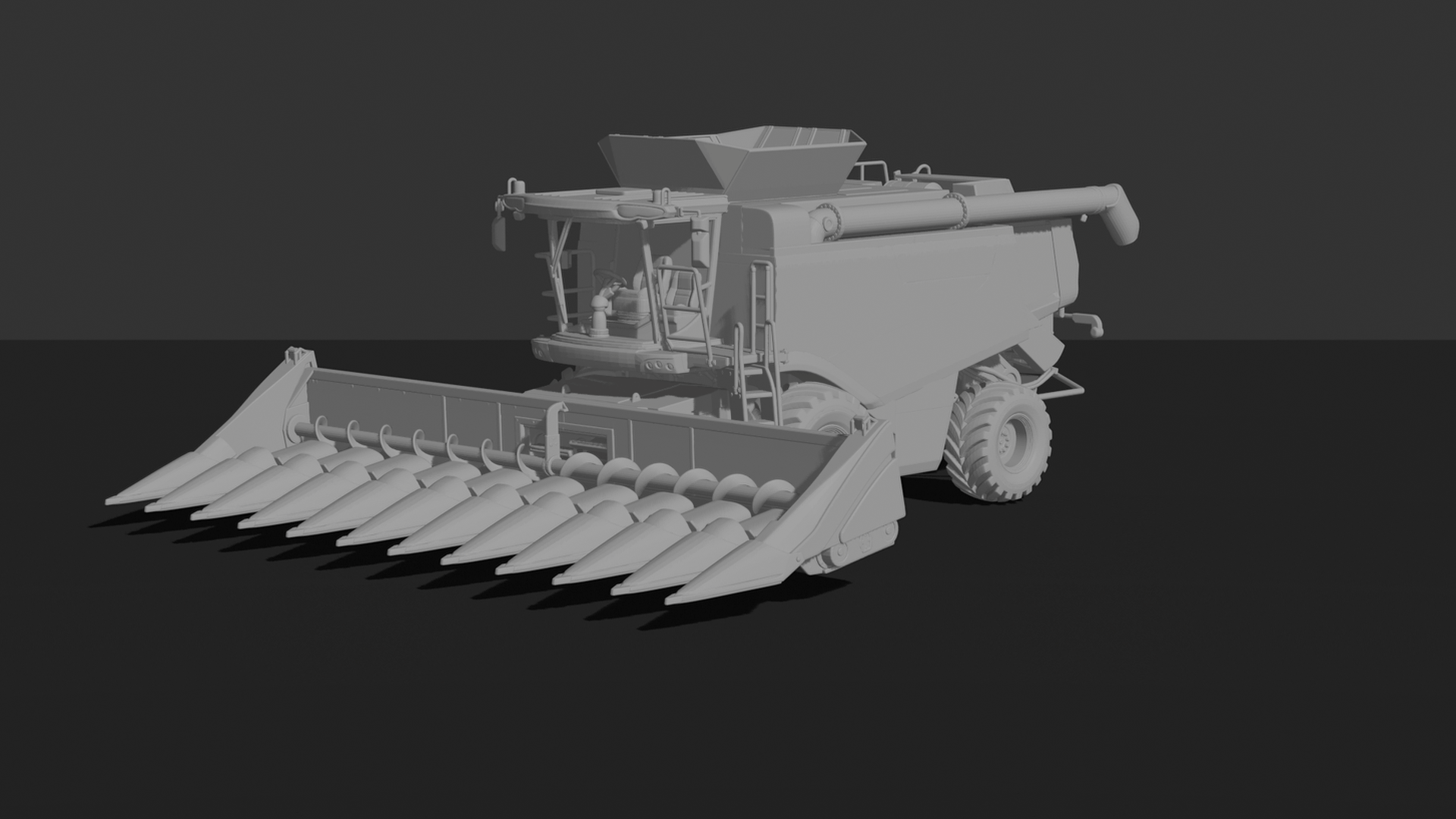 Case IH Axial-Flow 250 Corn Header V2 STL 3D Print Model