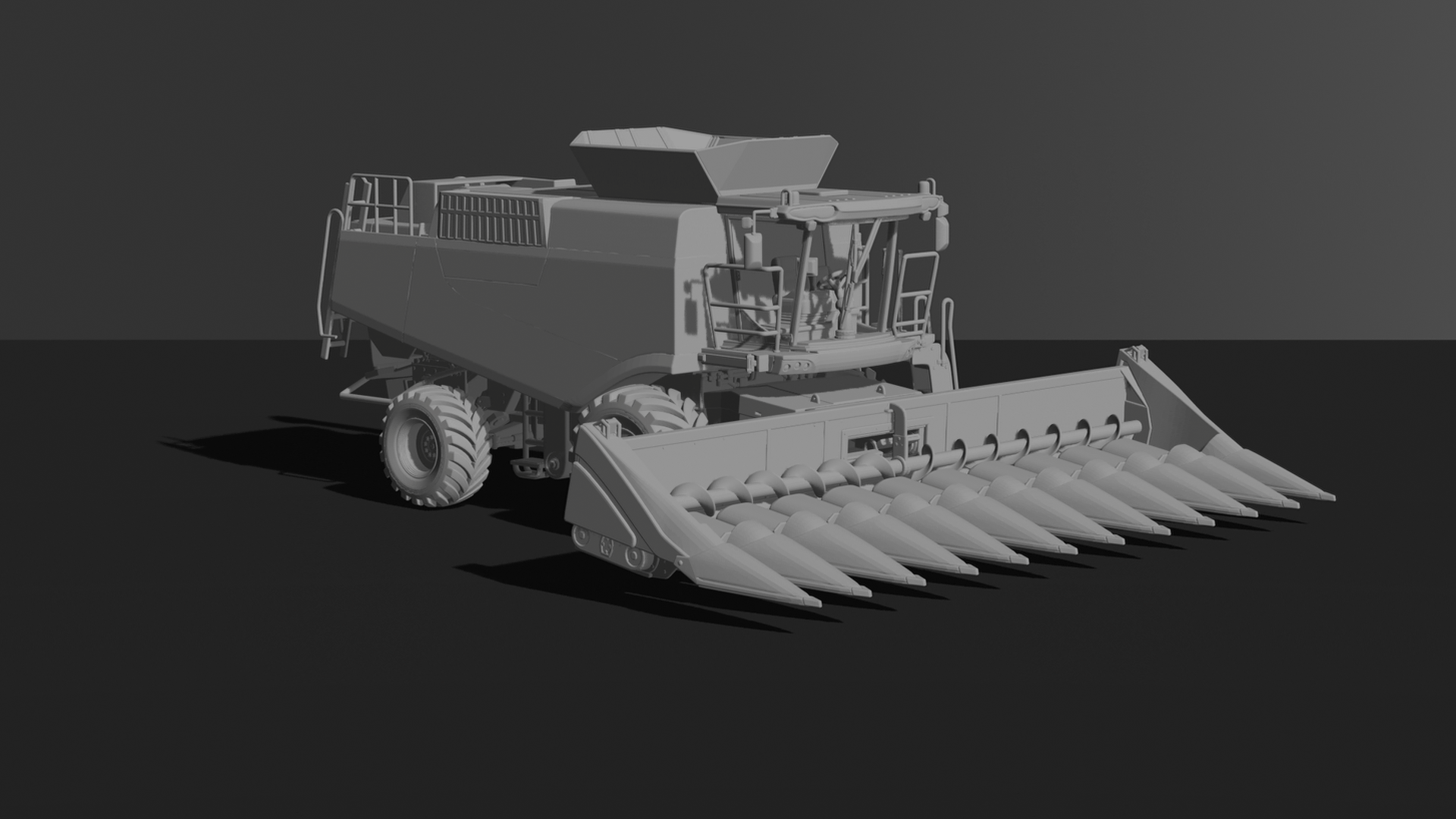 Case IH Axial-Flow 250 Corn Header V2 STL 3D Print Model