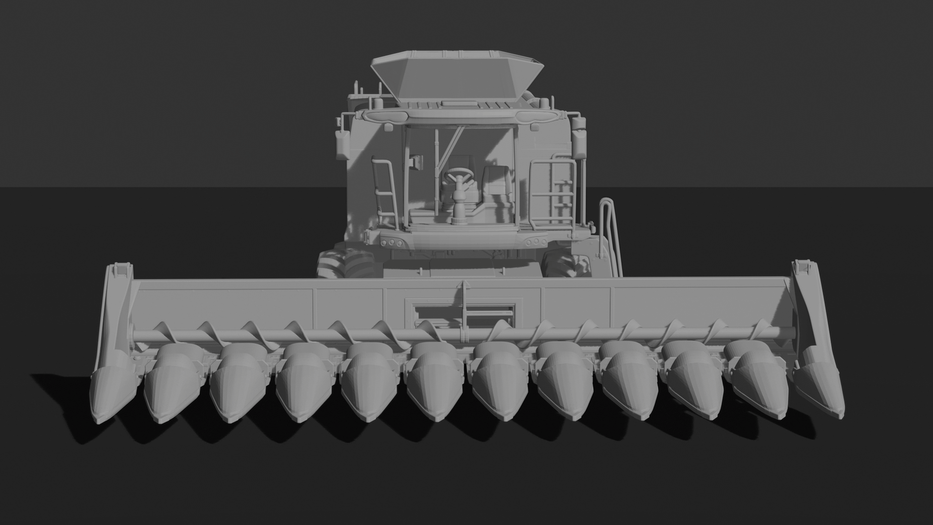 Case IH Axial-Flow 250 Corn Header V2 STL 3D Print Model