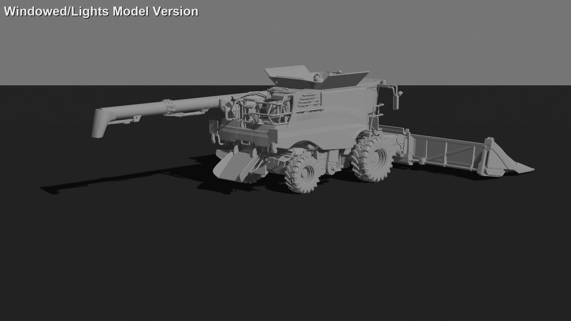 Case IH Axial-Flow 7250 Combine Harvester STL 3D Print Model