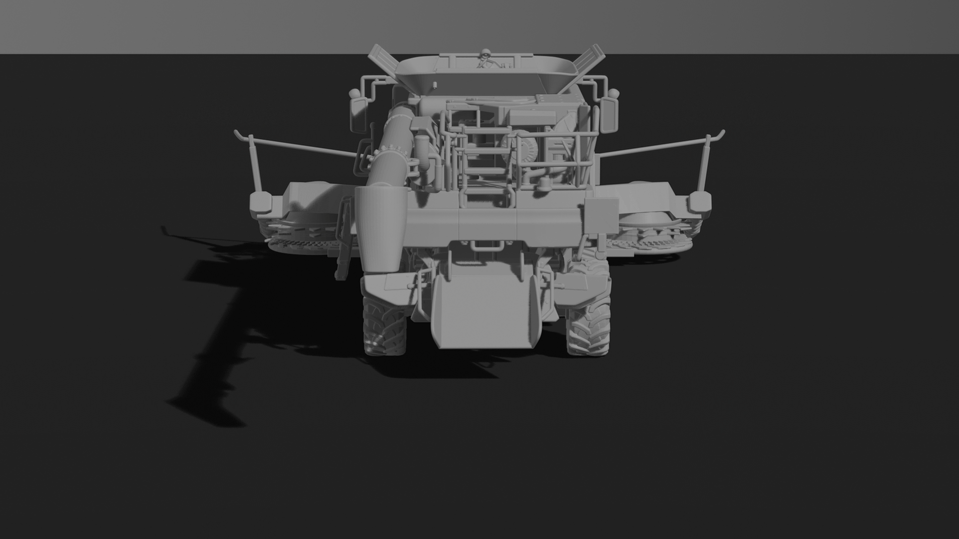 Case IH Axial-Flow 7250 Tracked Combine STL 3D Print Model