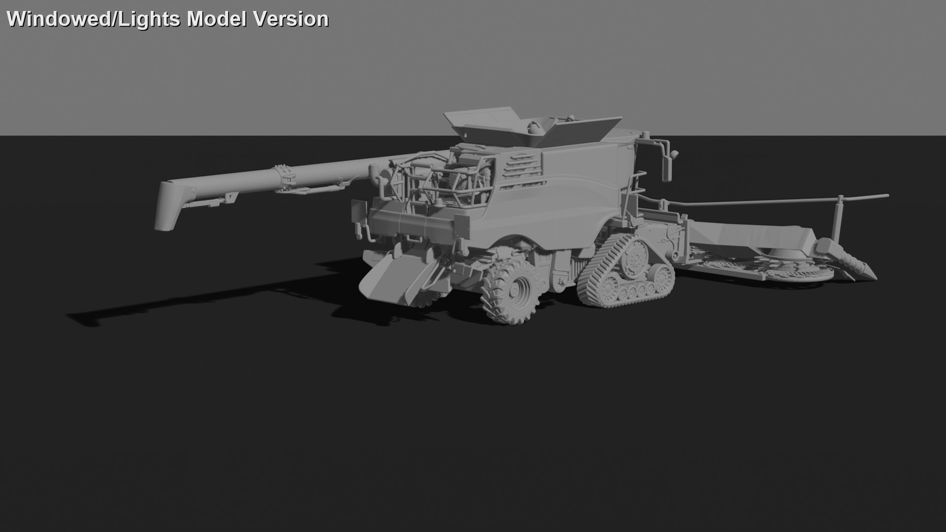 Case IH Axial-Flow 7250 Tracked Combine STL 3D Print Model
