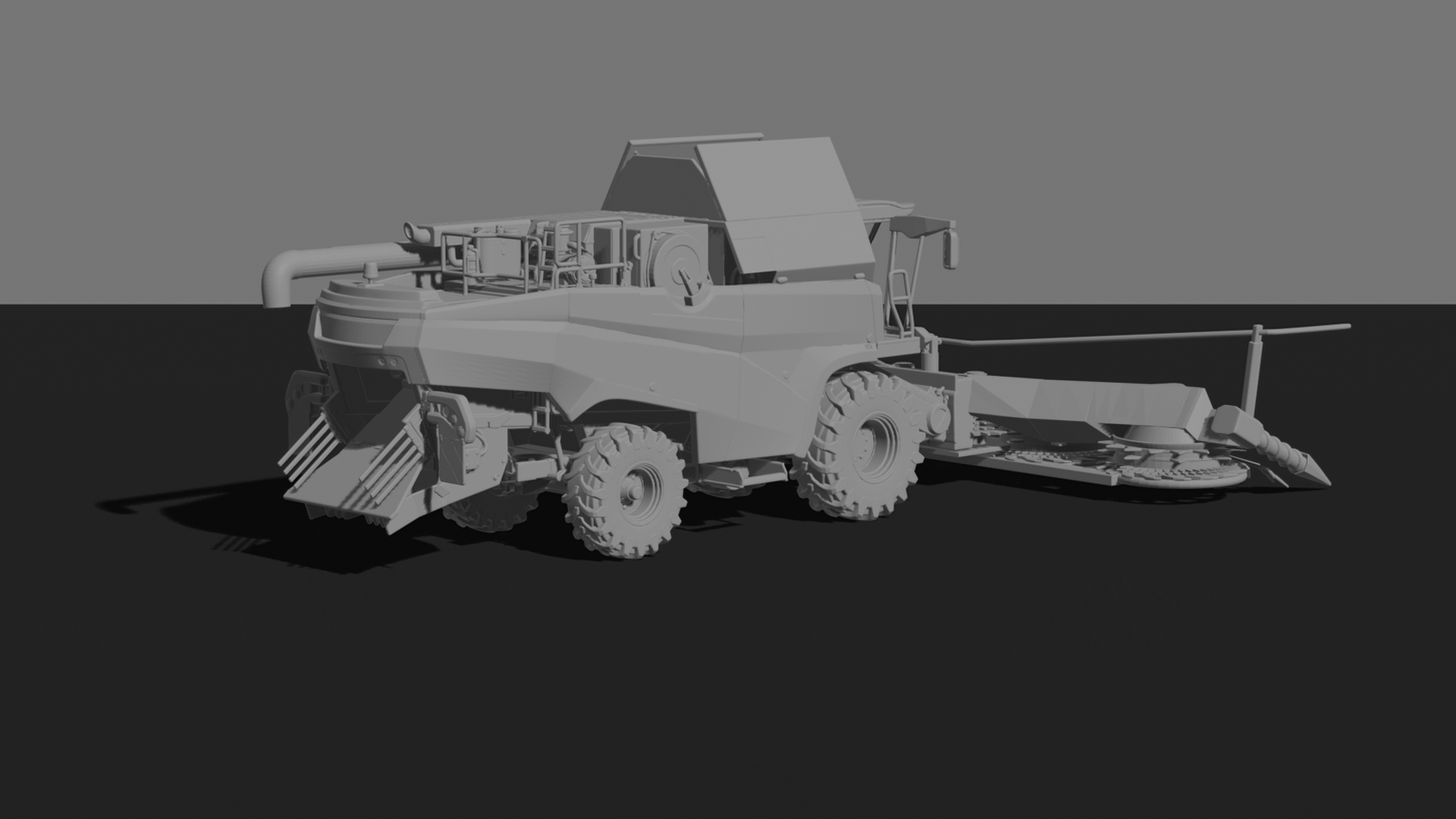 Case IH 7250 Axial-Flow Combine Harvester STL 3D Print Model