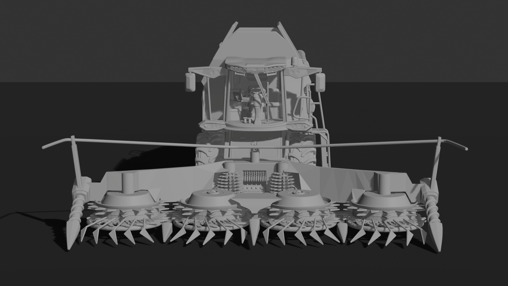 Case IH 7250 Axial-Flow Combine Harvester STL 3D Print Model