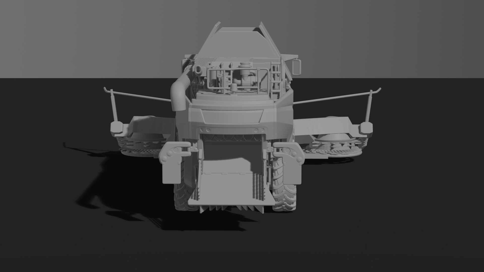Case IH 7250 Axial-Flow Combine Harvester STL 3D Print Model