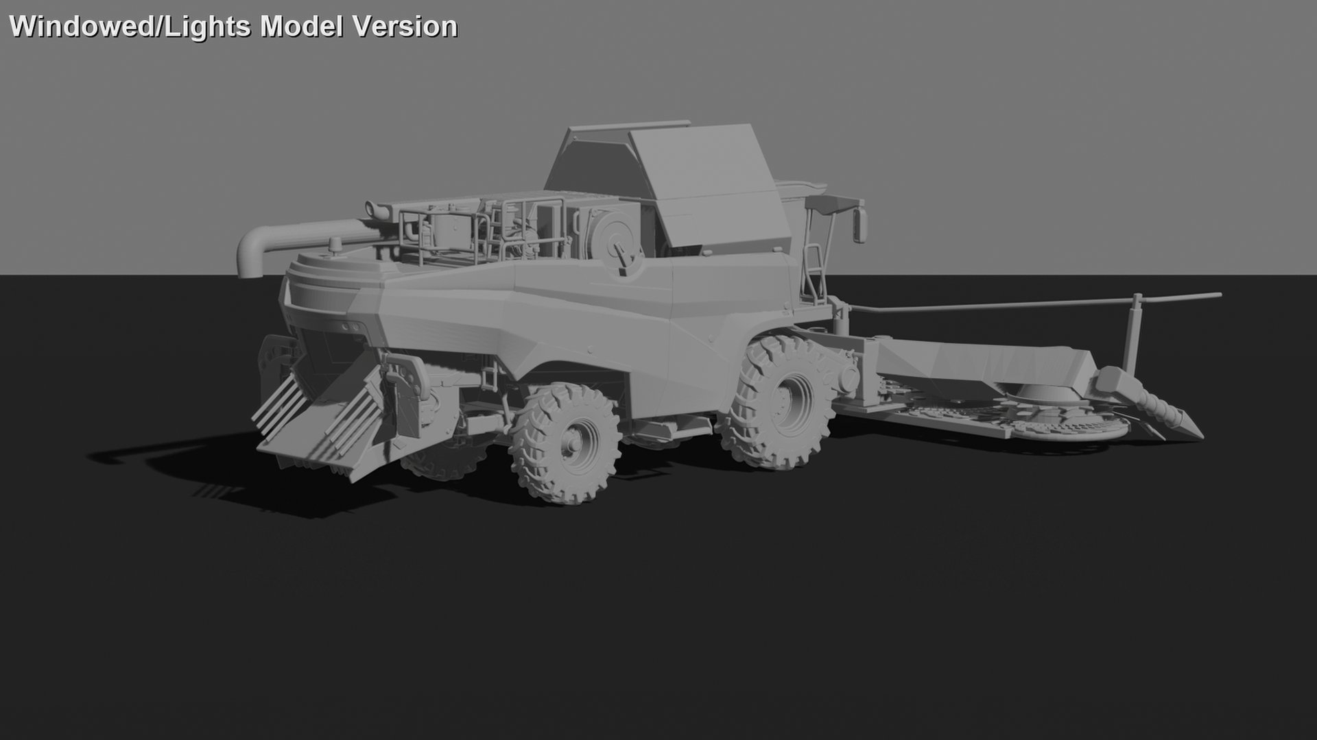 Case IH 7250 Axial-Flow Combine Harvester STL 3D Print Model