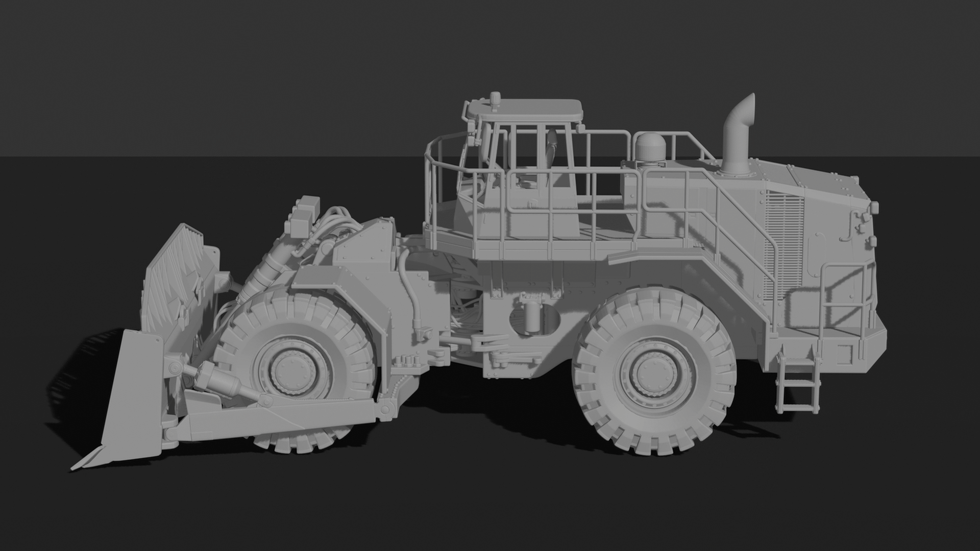 Caterpillar 834K Wheel Dozer STL 3D Print Model