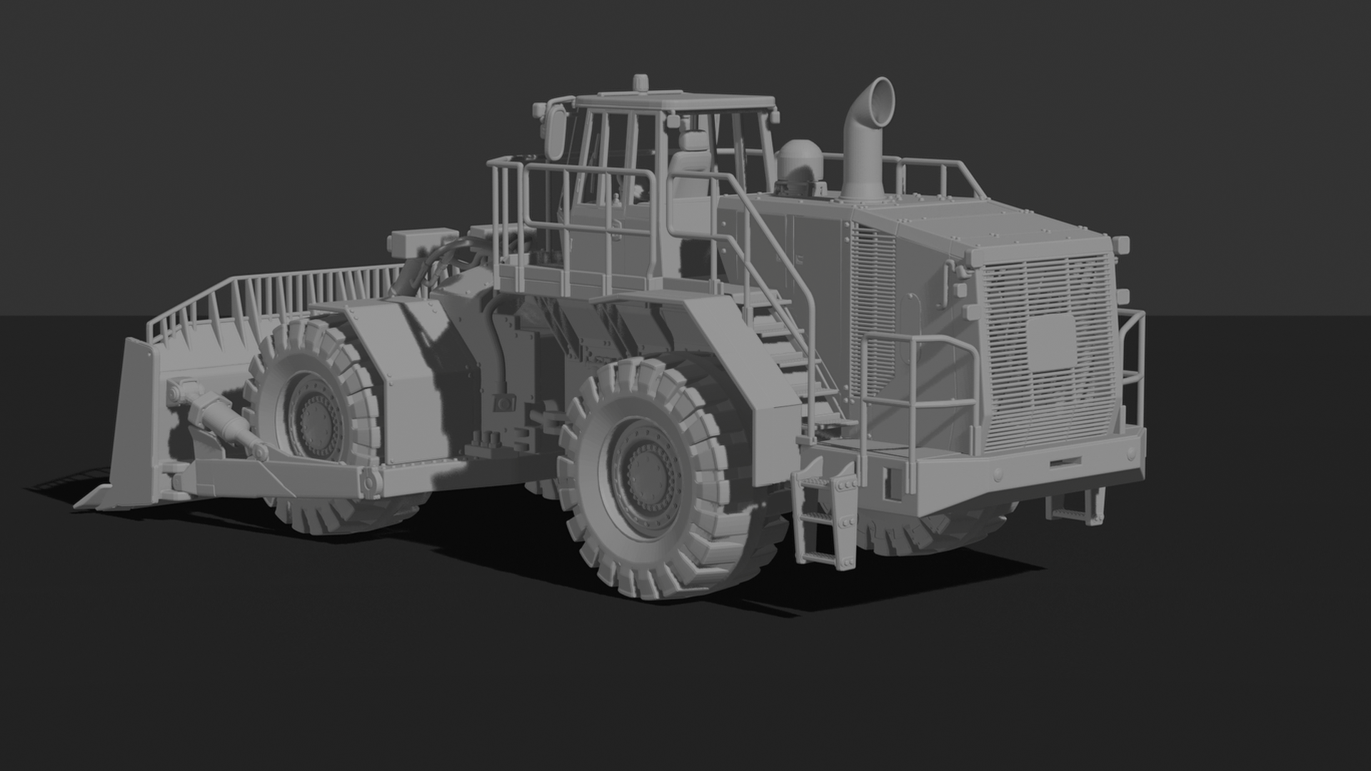Caterpillar 834K Wheel Dozer STL 3D Print Model