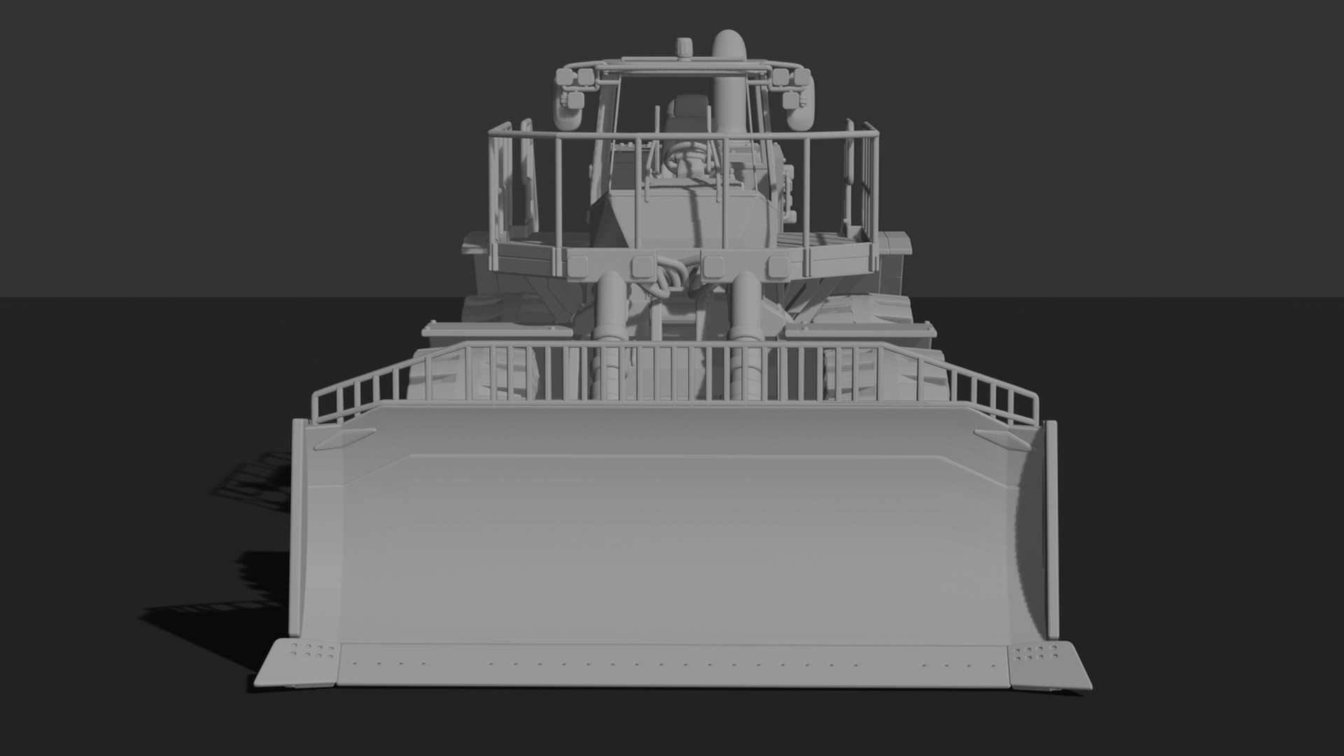 Caterpillar 834K Wheel Dozer STL 3D Print Model