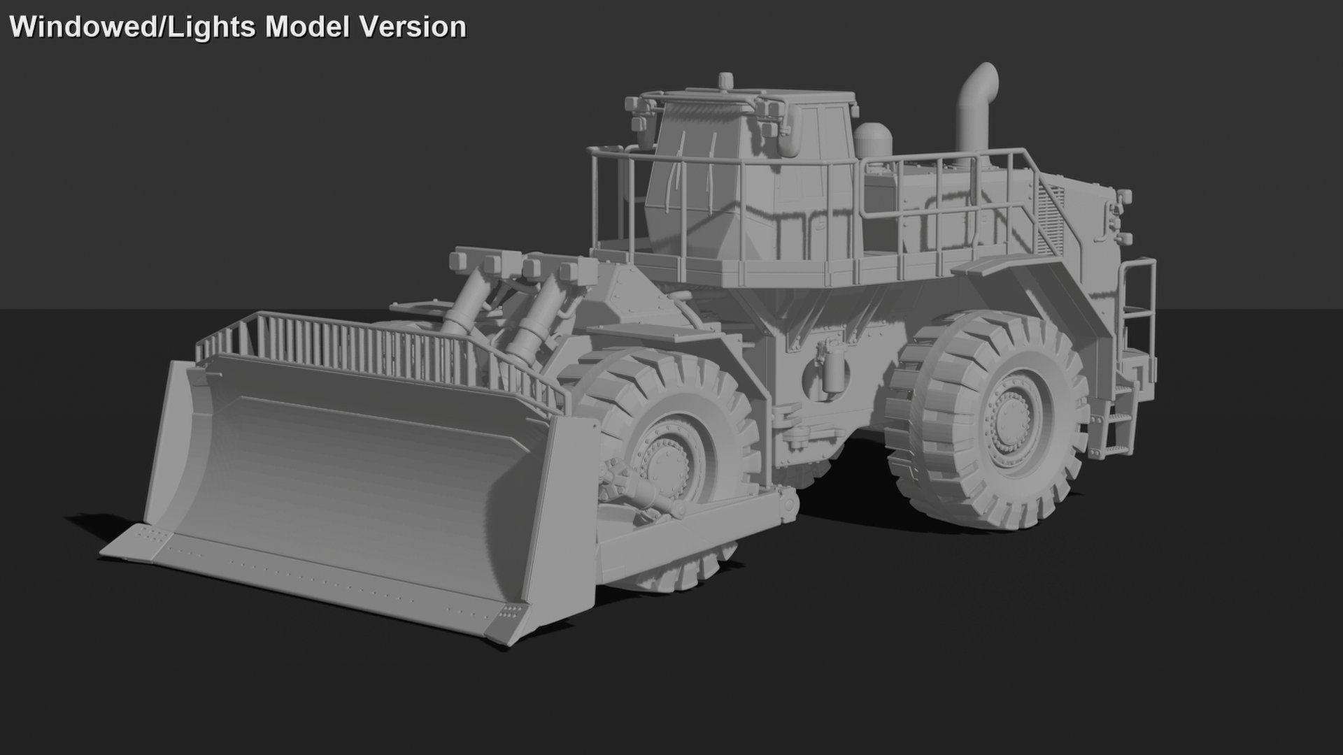 Caterpillar 834K Wheel Dozer STL 3D Print Model