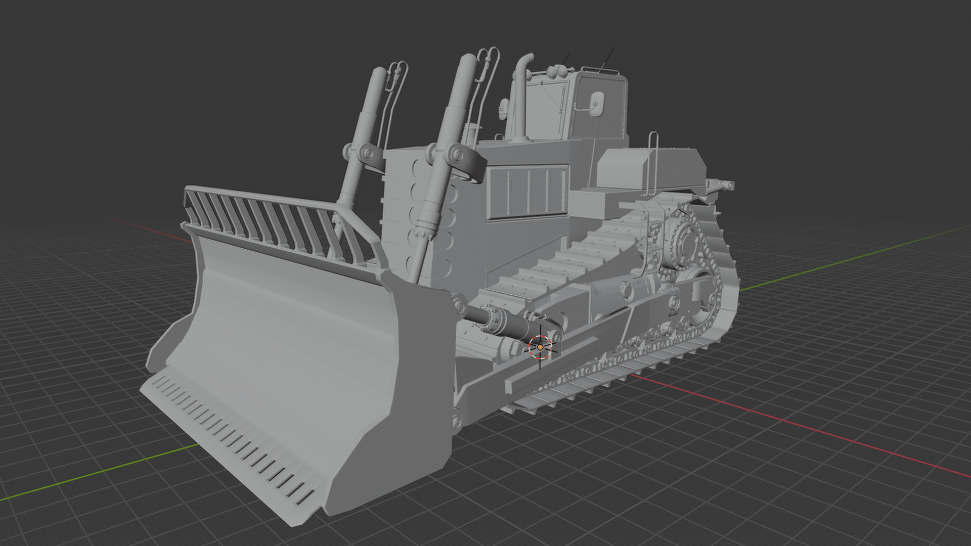 Caterpillar D11 Bulldozer STL 3D Print Model