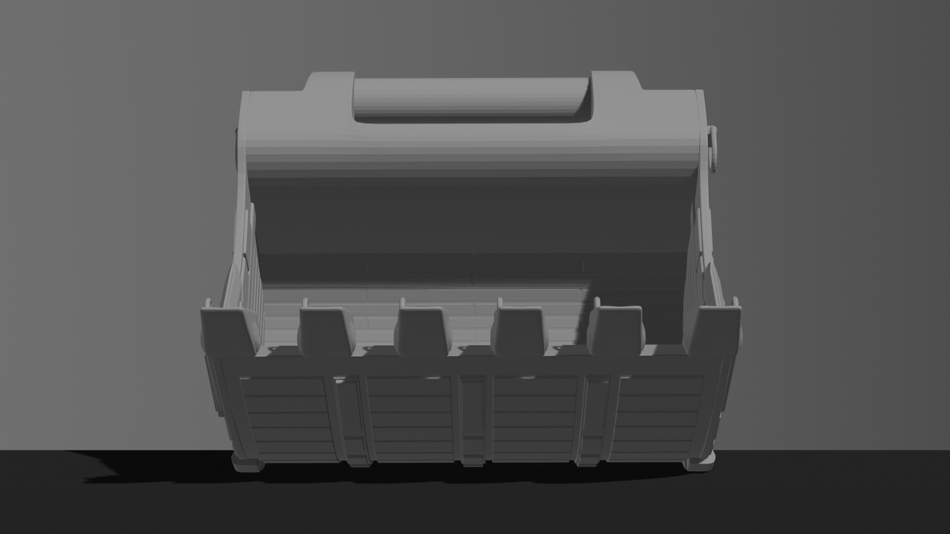 Caterpillar 6-Tooth Rock Bucket STL 3D Print Model
