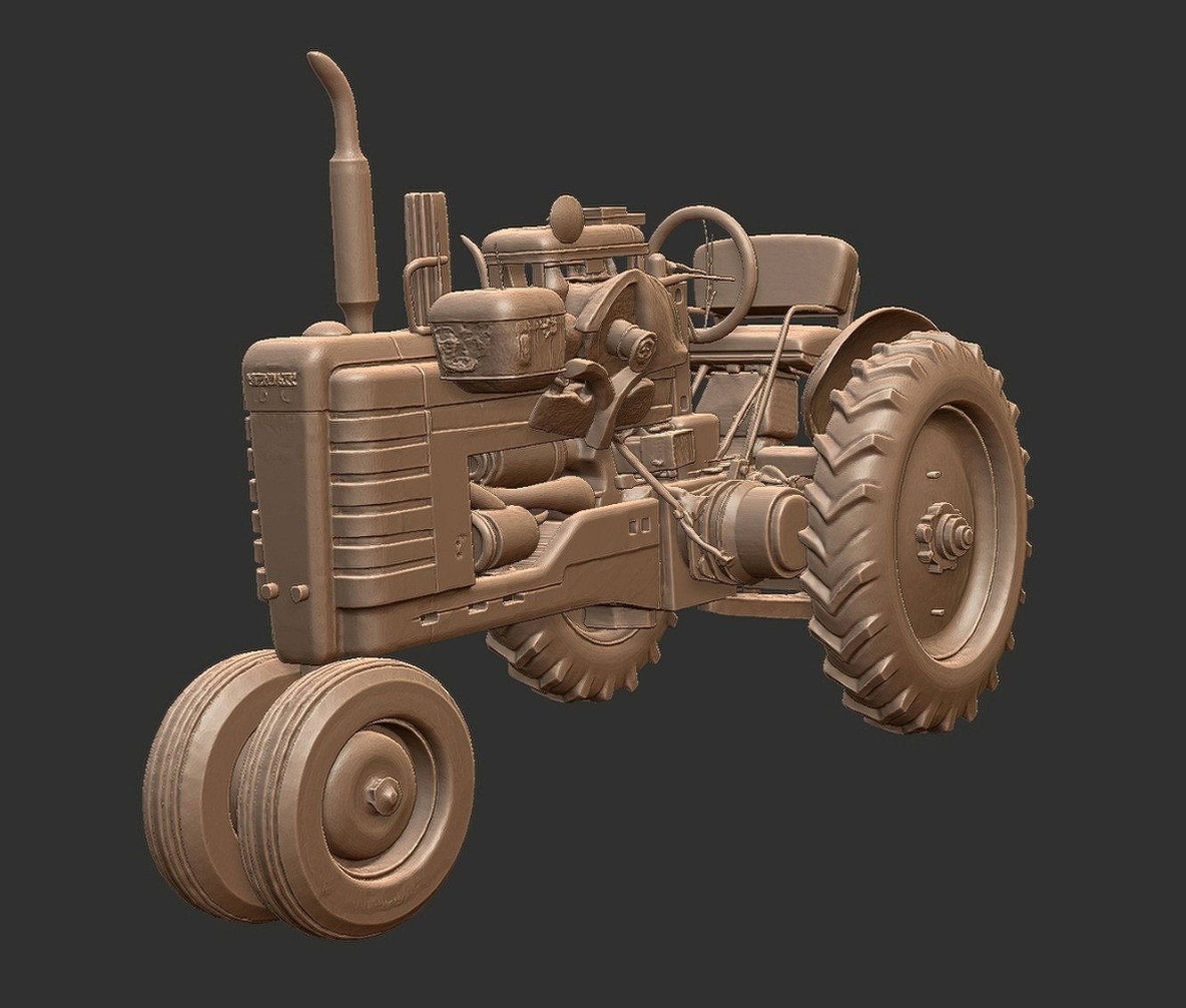 Farmall M Tractor STL 3D Print Model